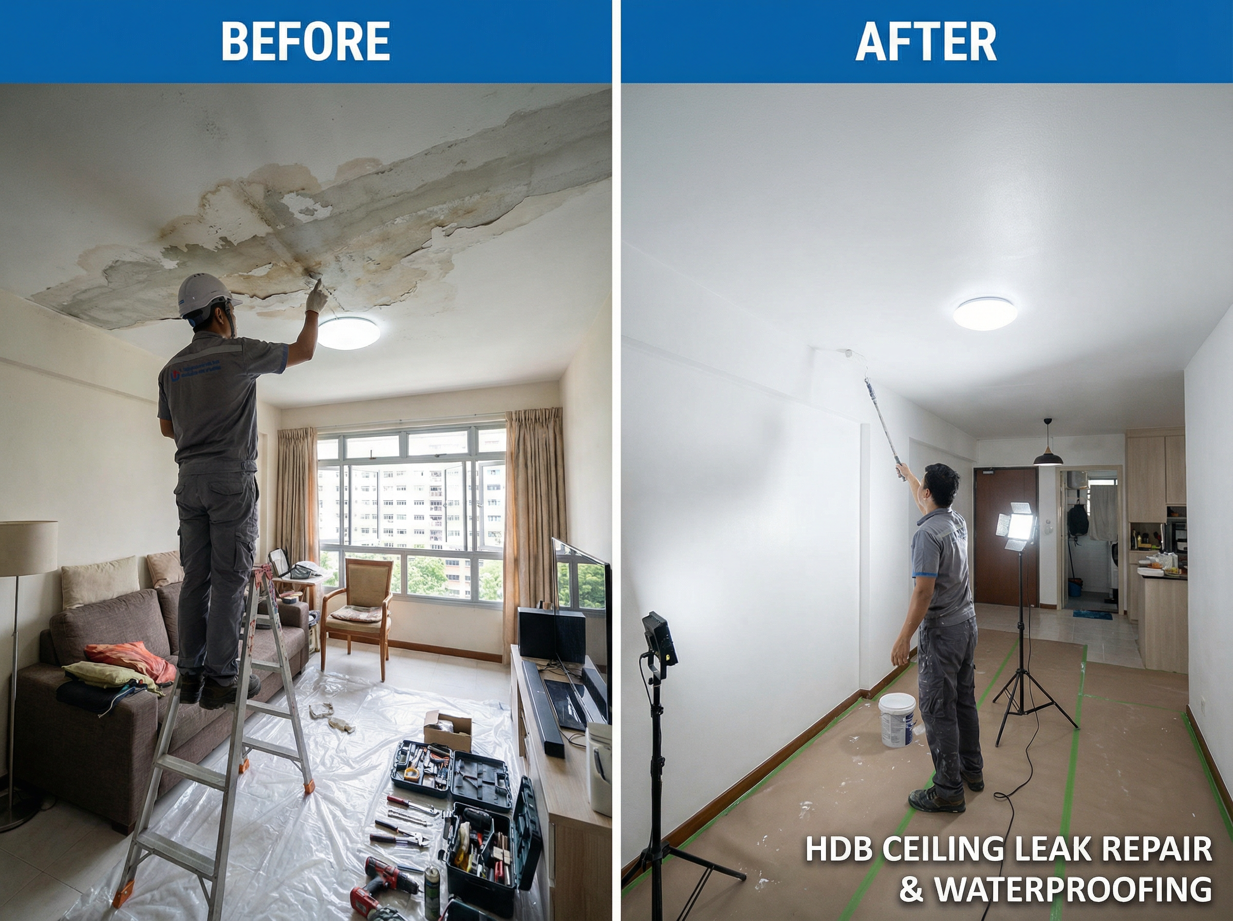 Ceiling Leak Repair